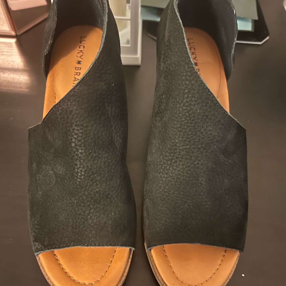 Lucky Brand Peep Toe Cutout Shoes 9M